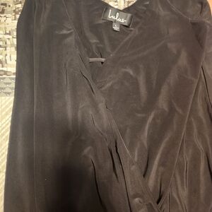 Lulus Black Faux Wrap Tank Top